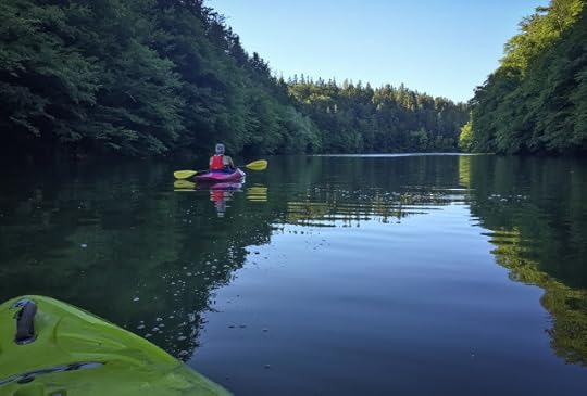 Cu caiacul pe Lacul Buhui