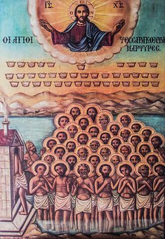 Icon, Saint Forty Martyrs, Cyprus