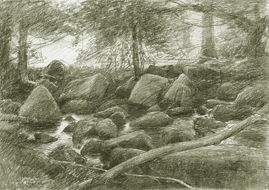 A Dartmoor river by Alan Lee