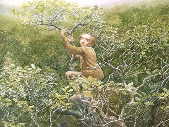 An illustration from The Hobbit by Alan Lee