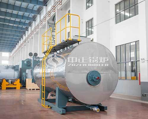 Gas fired steam boiler