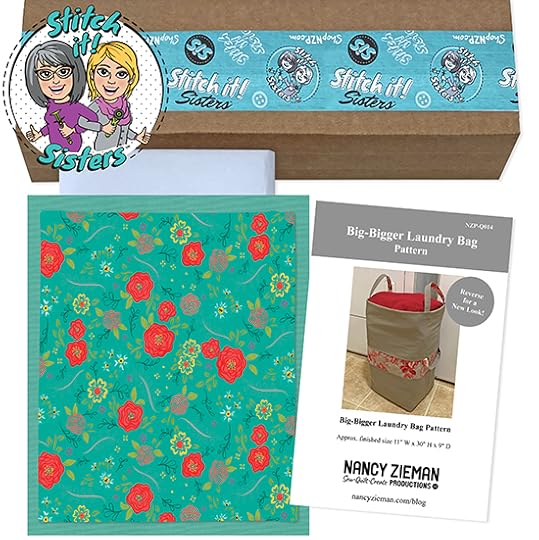 Teal Wildflower Boutique Big-Bigger Laundry Bag Bundle Box available at ShopNZP.com