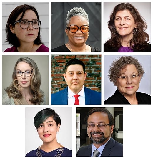 Speakers (left-right, top-bottom): Kristian Lum, Tawana Petty, Irina Raicu; Heather Patterson, Brian Hofer, Linda Gerull; Rumman Chowdhury, Deven Desai