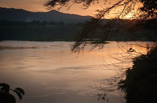 Nile... the tranquil version from our camp in Jinja, Uganda