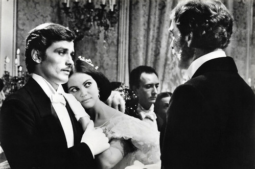 Alain Delon, Claudia Cardinale and Burt Lancaster in Il Gattopardo (1963)