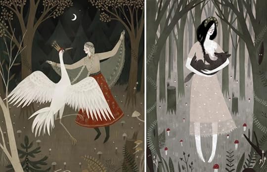 Crane Dance and Hey Mama Wolf by Alexandra Dvornikova