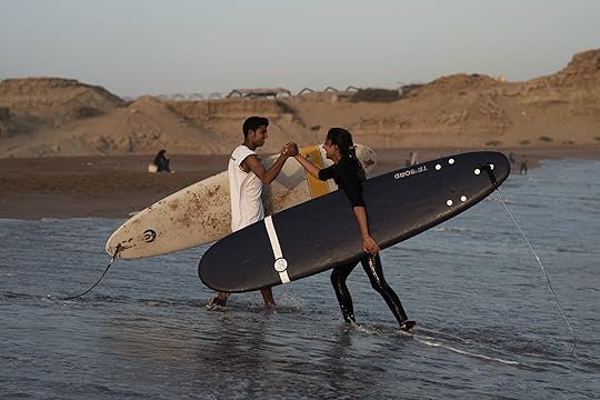 Giulia Frigieri, Shahla shaking hands with her friend Reza in Ramin Beach, 2017