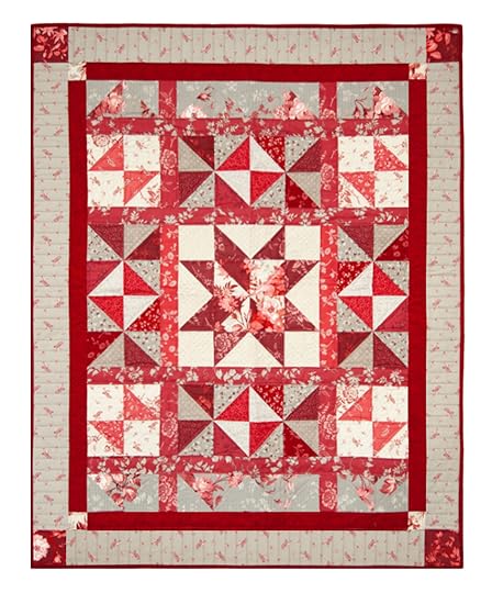 Red Elegance Quilt Pattern by Nancy Zieman Productions and Red Elegance Fabric available at ShopNZP.com