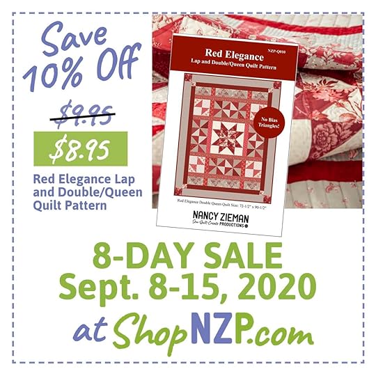 ShopNZP Save 10 Percent Off Red Elegance Quilt Pattern