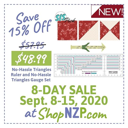 Sale at ShopNZP Save 15 Percent Off No-Hassle Triangles Ruler and No-Hassle Triangles Gauge Set