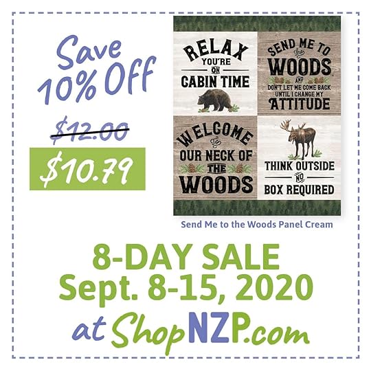Sale at ShopNZP Save 10 Percent Off Send Me to the Woods Panel Cream