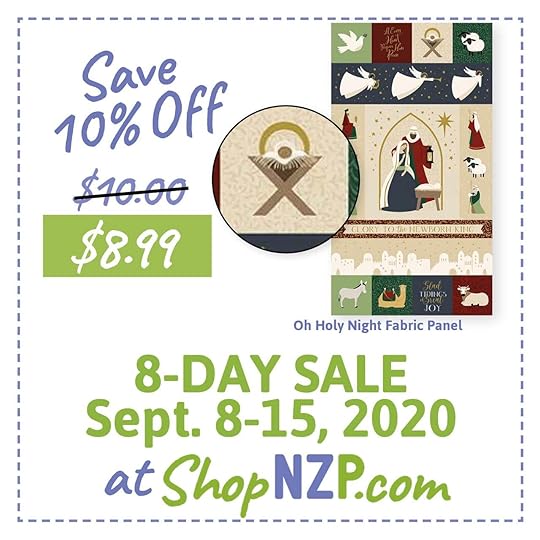 Sale at ShopNZP Save 10 Percent Off Oh Holy Night Fabric Panel