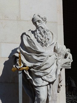 Saint Paul, Sword, Stone Figure, Figure