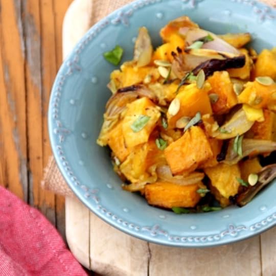 Roasted Squash with Shallots