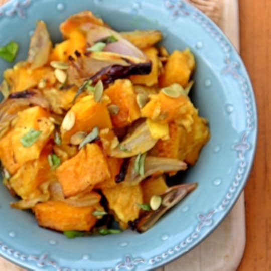 Roasted Squash with Shallots