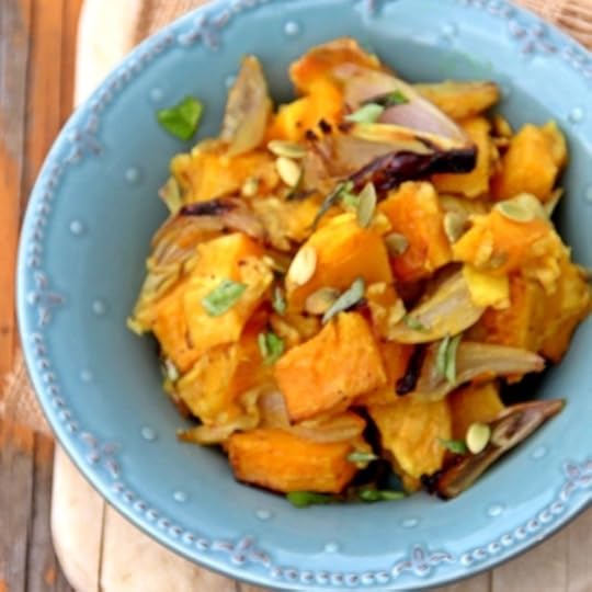 Roasted Squash with Shallots