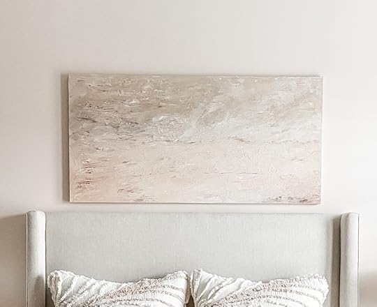 DIY Canvas over bed, inspiring distance learning space