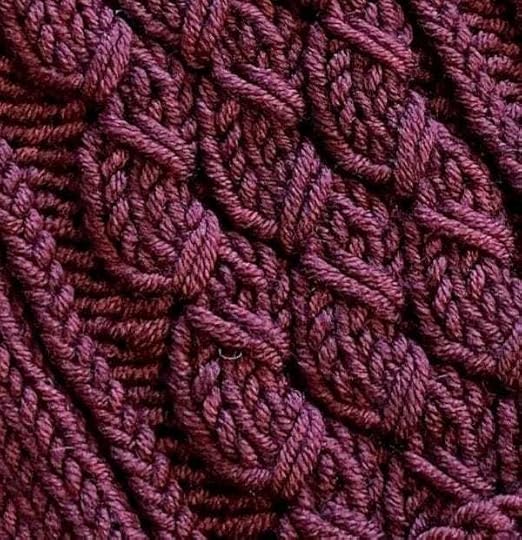Knit Mock Cable Swatch