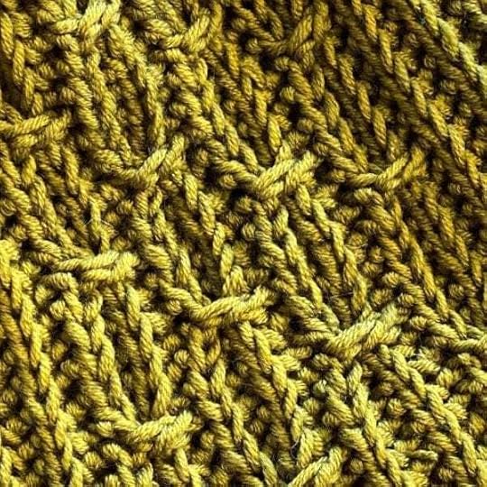 Crochet Mock Cable Swatch