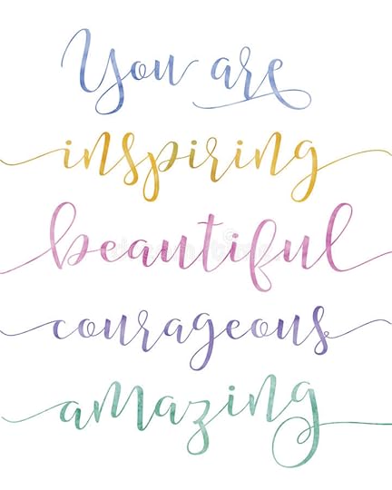 You Are Inspiring Calligraphy Stock Illustration - Illustration of appreciation, background: 82312781