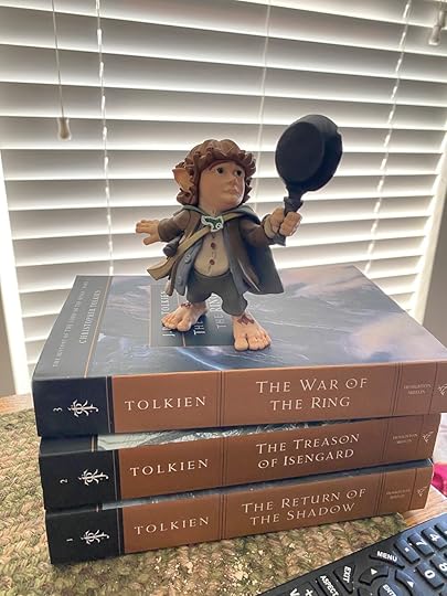 Sam guards the books