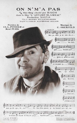 Bach in L'affaire Blaireau (1932)
