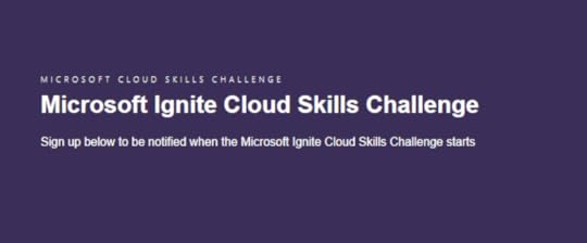 Ignite 2020 Cloud Skills Challenge