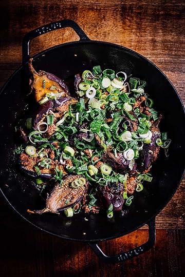 spicy eggplant with ground lamb | Nik Sharma