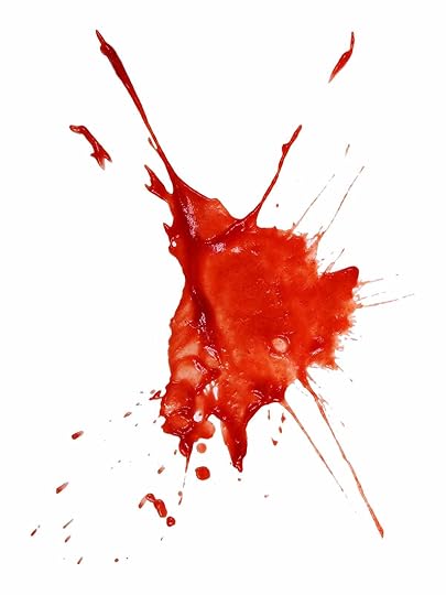 A splatter of homemade ketchup.