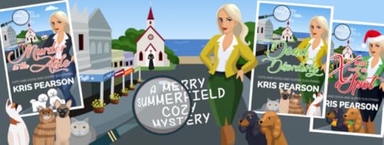 Banner for Kris Pearson's cozy mysteries