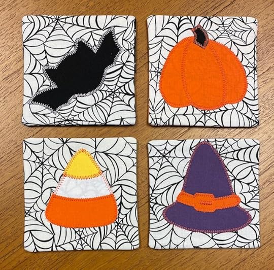 Halloween Appliqued Palette Coaster Sewing Tutorial at the Nancy Zieman Productions Blog