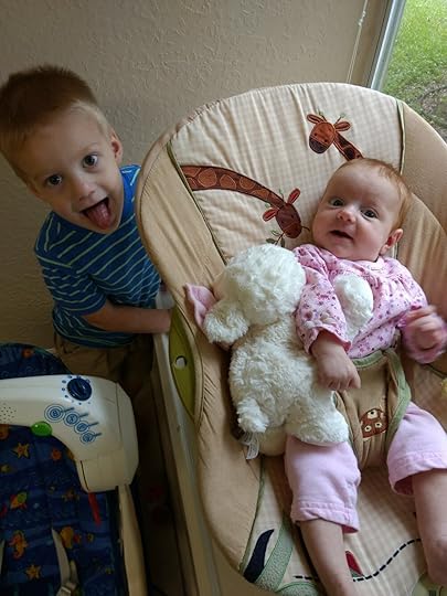 Patty with her brother, Johnny.