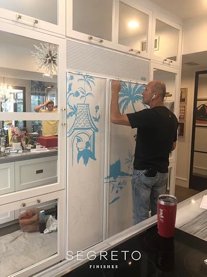 Kitchen fridge during