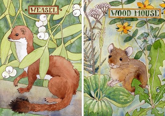 Weasel and Wood Mouse by Daniel Barlow