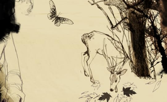 Deer sketch by Daniel Egn��us