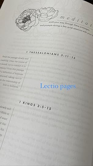 Lectio pages to write out notes, thoughts, whatever you feel about the day’s Scripture passages!