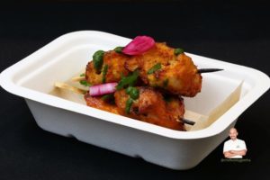 Grilled tandoori chicken tikka