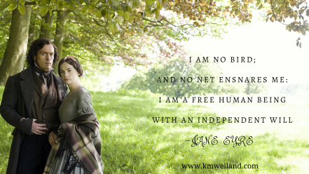I am no bird; and no net ensnares me- I am a free human being with an independent will Jane Eyre Ruth Wilson BBC 2006 Wallpaper