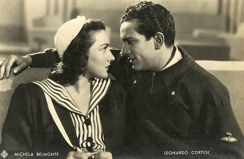 Michela Belmonte and Leonardo Cortese in I tre aquilotti (1942)