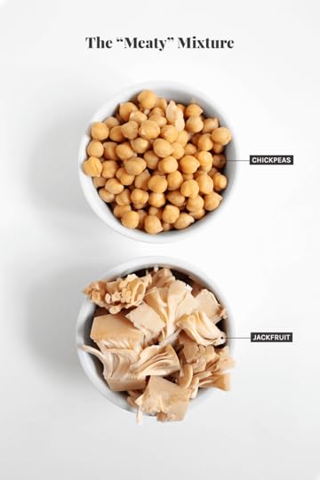 meaty jackfruit and chickpeas