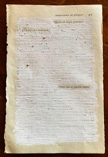 I would ask — an erasure poem by Drew Myron
