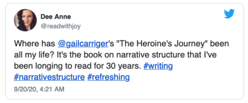 Heroine's Journey Review Quote Twitter