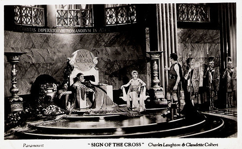 Charles Laughton and Claudette Colbert in The Sign of the Cross (1932)