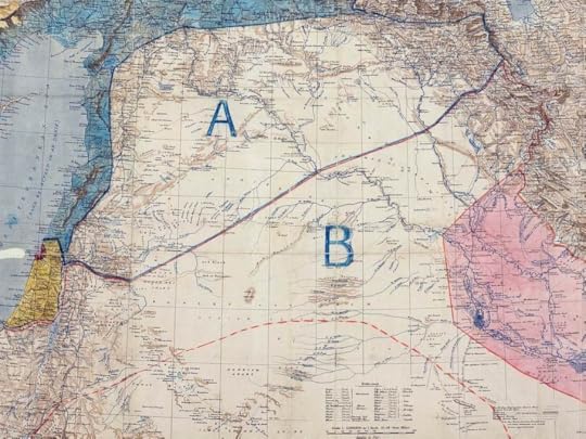 The original Sykes-Picot map.