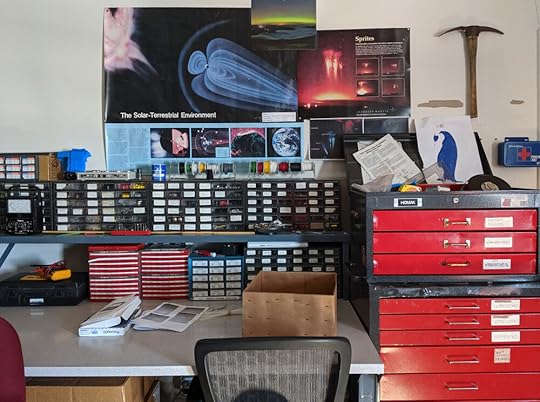 Plus a workbench with all sorts of doodads for repair and whatnot.