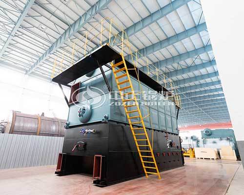 Horizontal biomass steam boiler