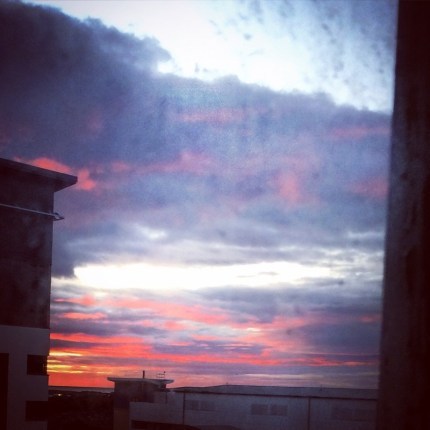 red sky