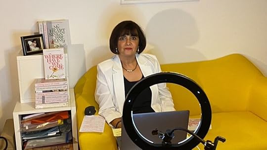 Setting up for Zoom call for DESIblitz Online Literary Festival