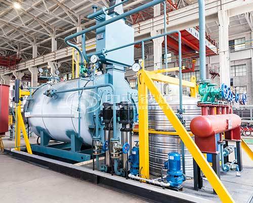 Horizontal gas fired boiler