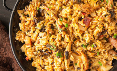 Spanish mushroom rice recipe